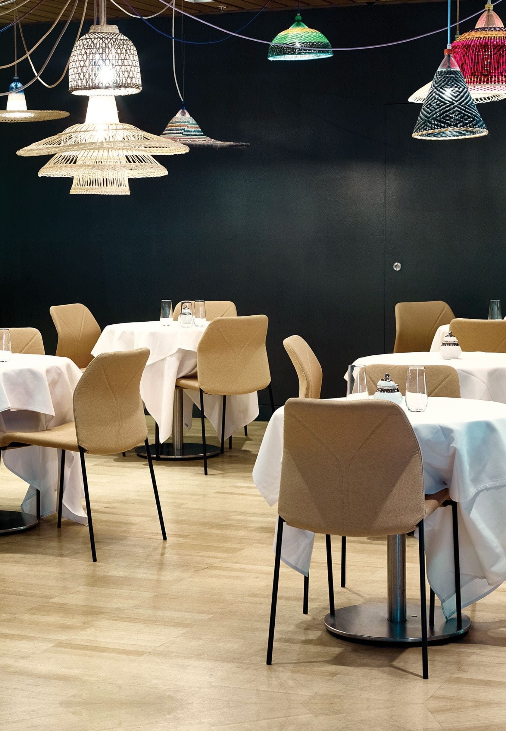 indoors, cup, restaurant, lamp, chair, furniture, building, lounge, dining table, table