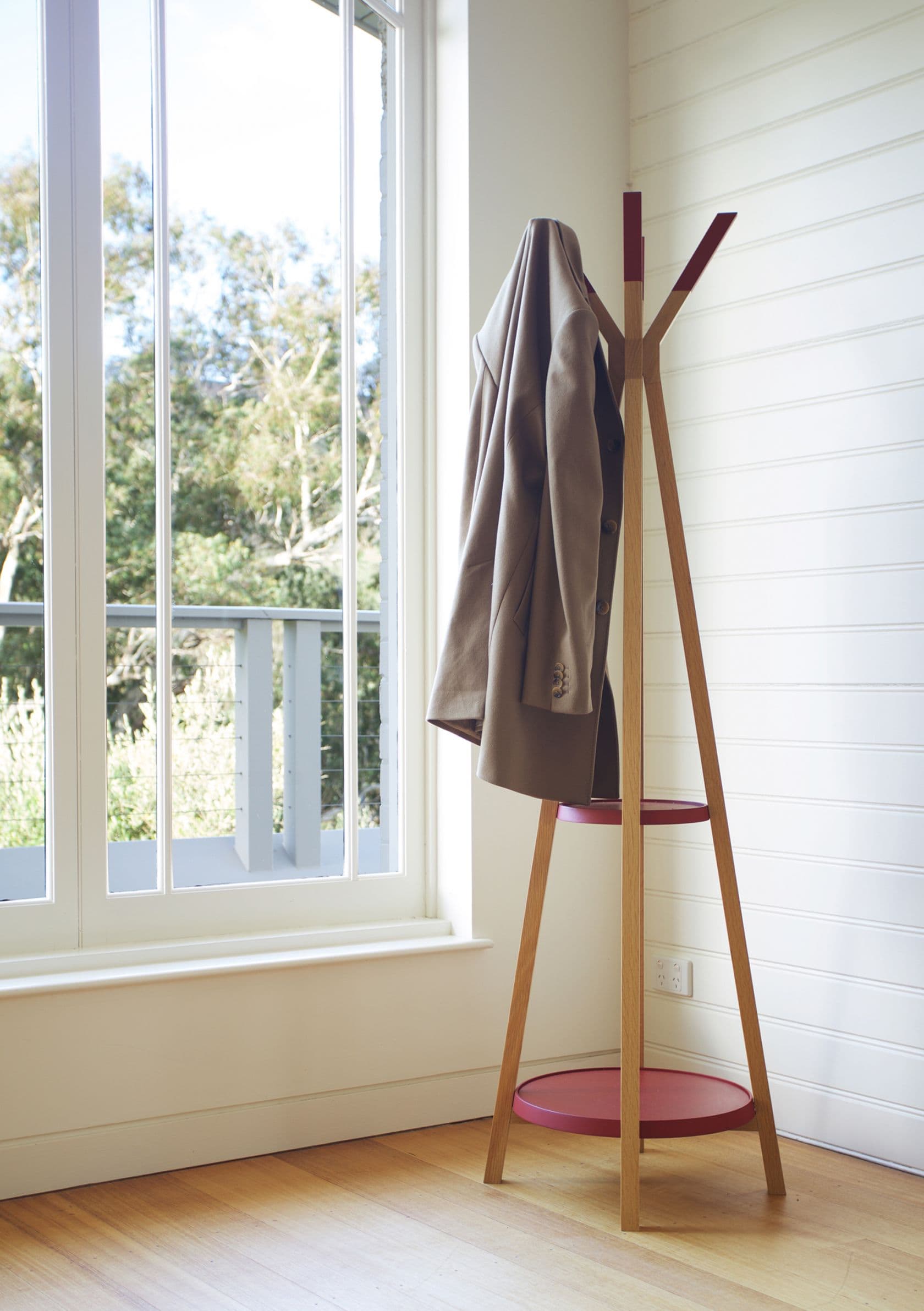 clothing, coat, coat rack, indoors, interior design
