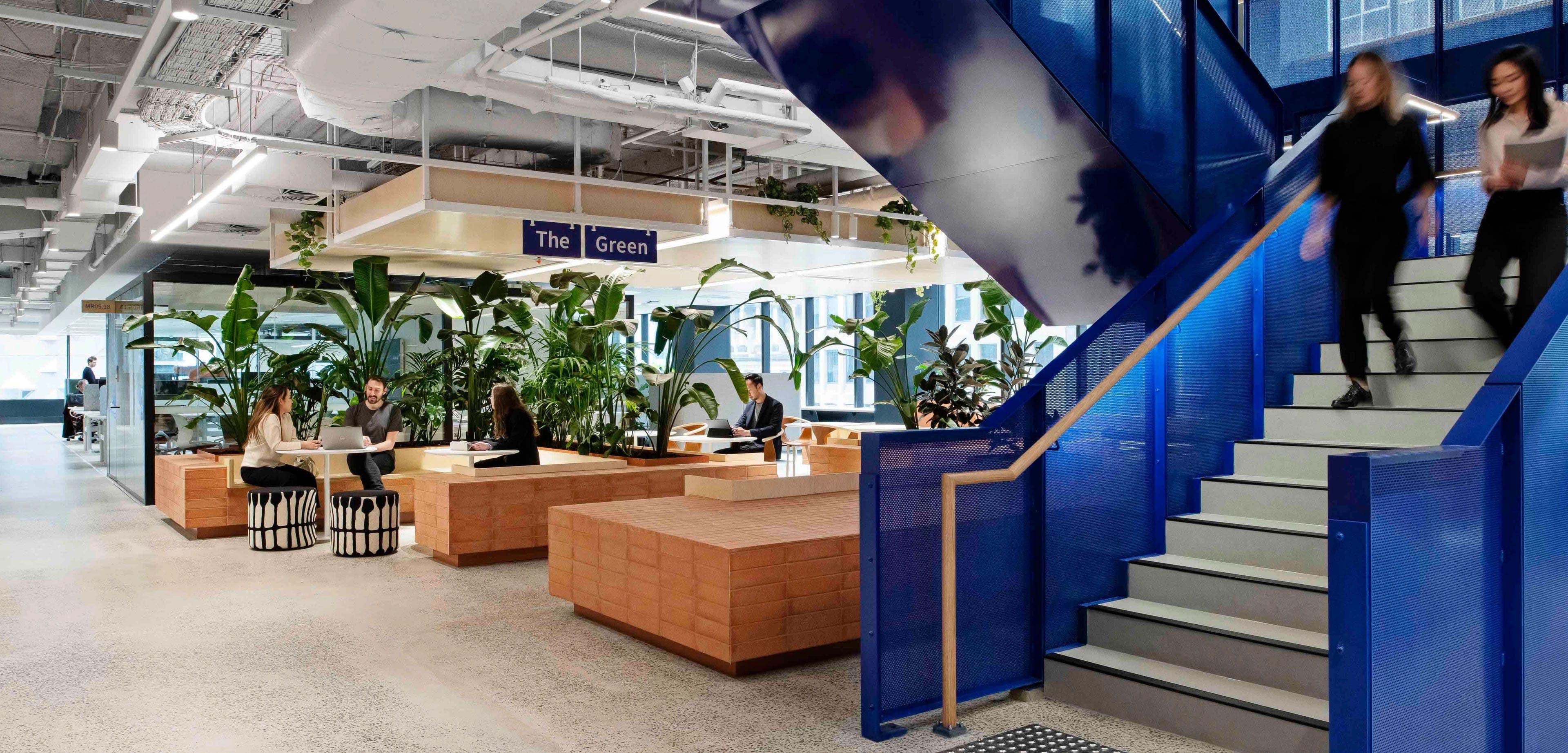 indoors, foyer, person, housing, staircase, handbag, shoe, furniture, lounge, laptop