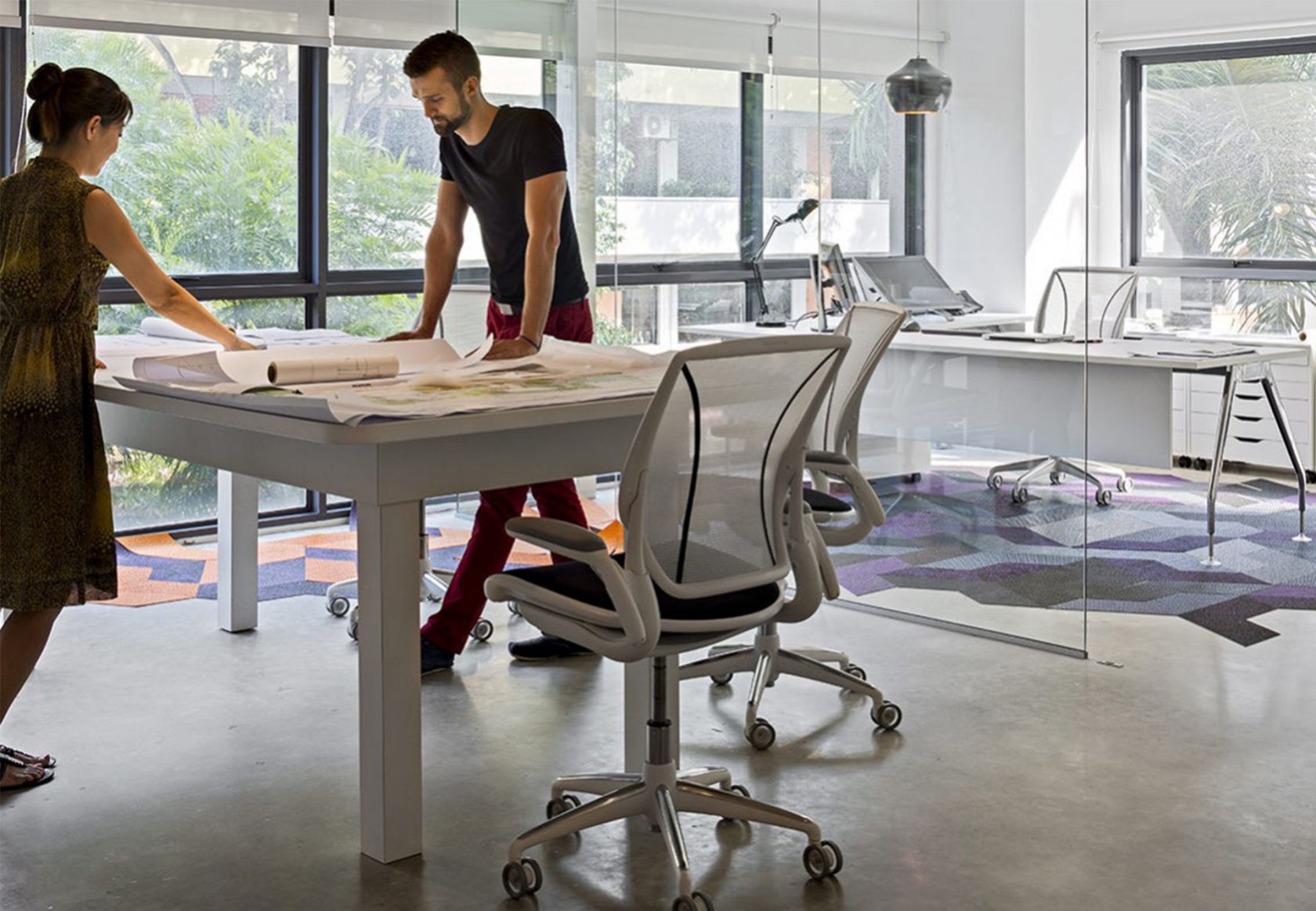 furniture, table, adult, female, person, woman, desk, chair, indoors, shoe