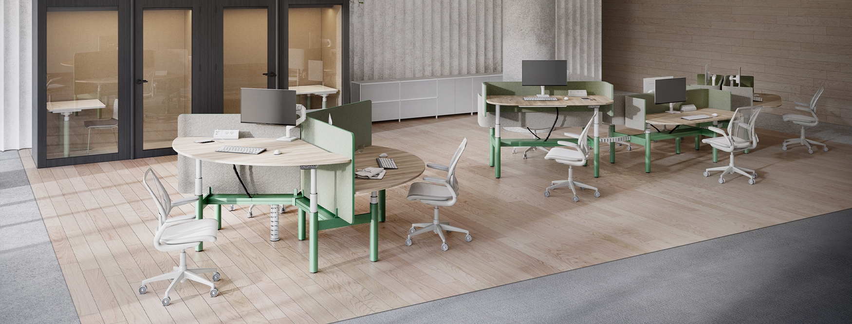 indoors, interior design, furniture, table, chair, cafeteria, restaurant, desk, office, floor