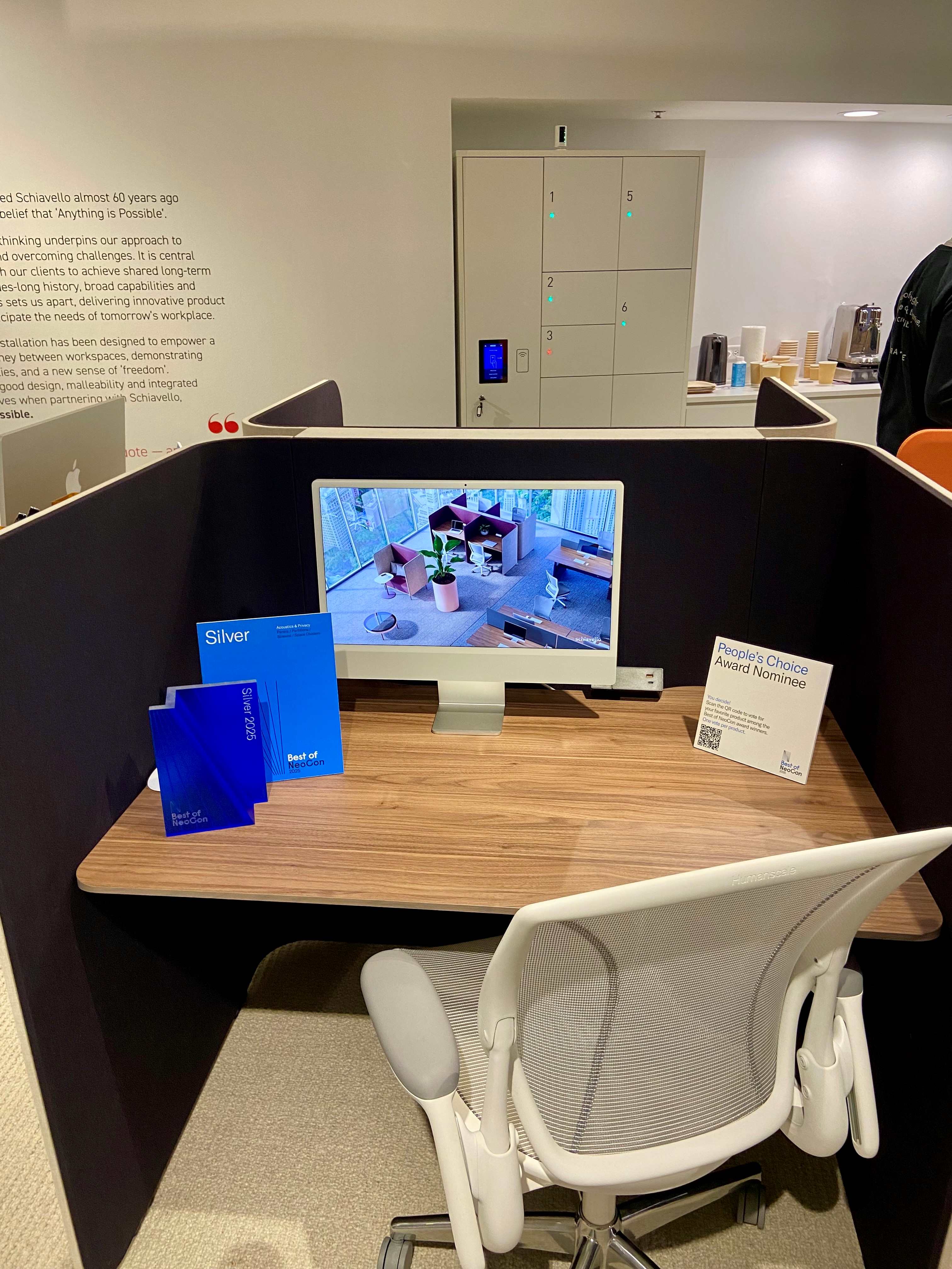 furniture, table, desk, chair, plant, person, monitor, computer, indoors, interior design