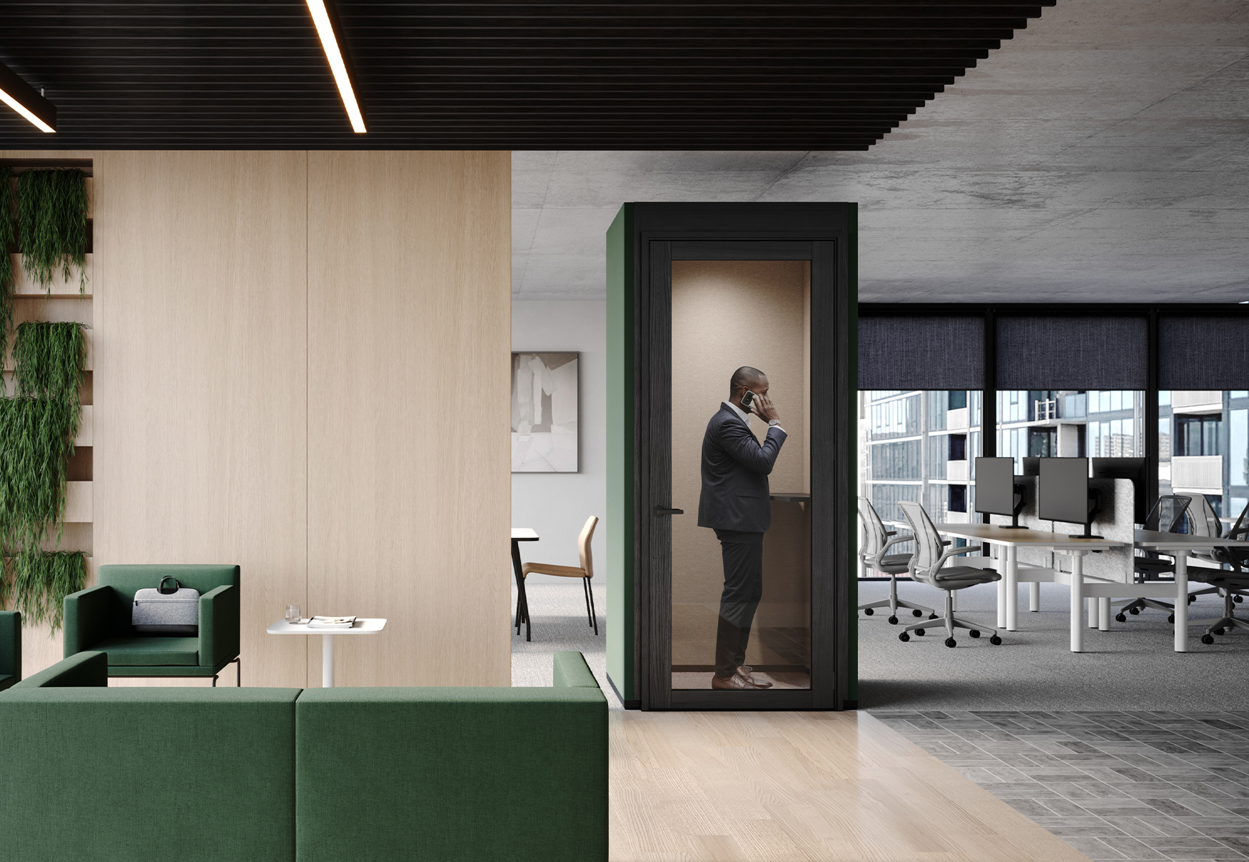 person, chair, furniture, door, couch, indoors, interior design, table, desk, shoe